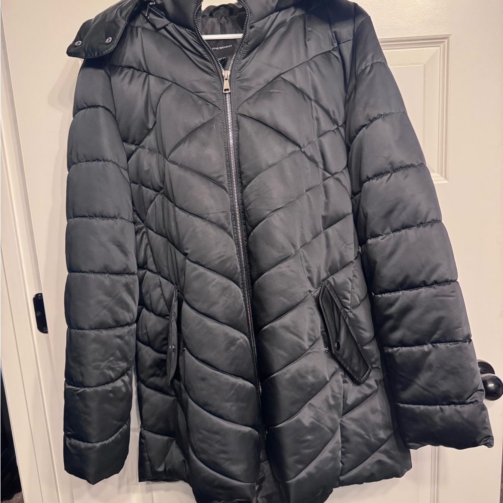 Lane Bryant Black Puffer Jacket